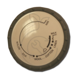 Bouton thermostat gris
